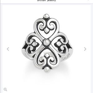 James Avery: adorned heart ring size 8